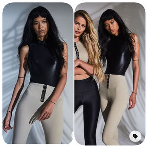 Koral High Waist Corset Legging Beige Sz S